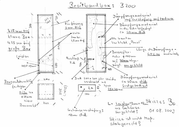 Bau-Skizze zur LS-Box