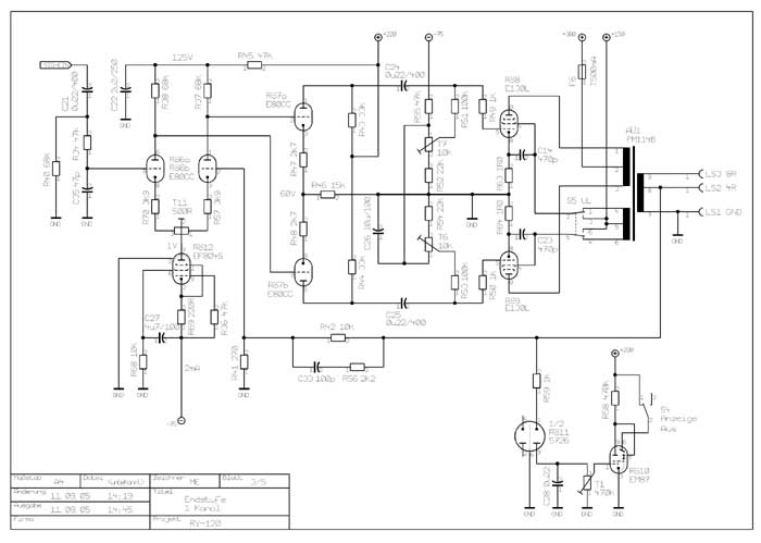 Endstufen-Schaltung RV-120
