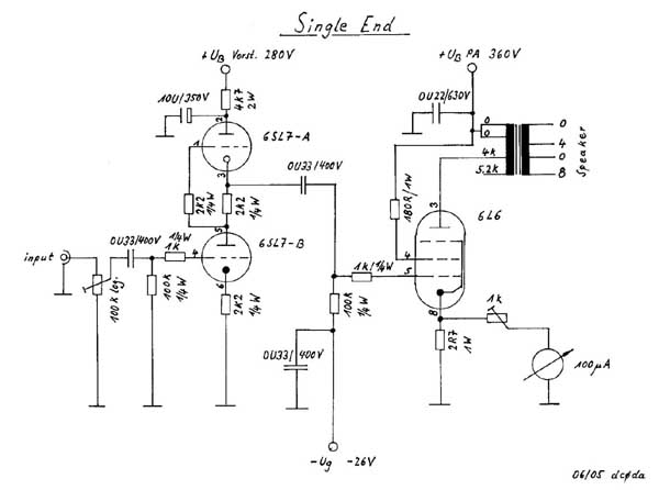 Schaltbild Verstärker