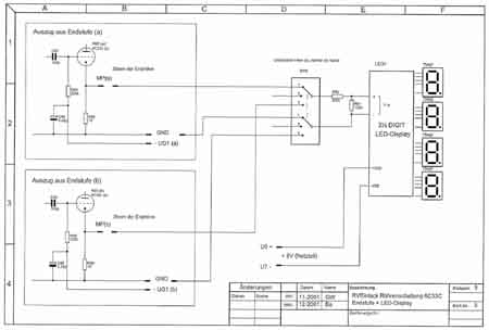 LED-Anzeige - Schaltung