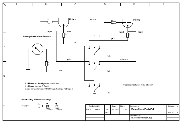Ruhestromschaltung: Blatt Nr.7