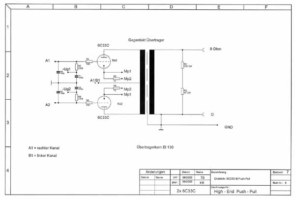 Endstufe: 6C33C-B Push-Pull: Blatt Nr.5