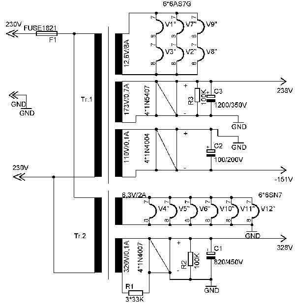 Schaltbild Netzteil