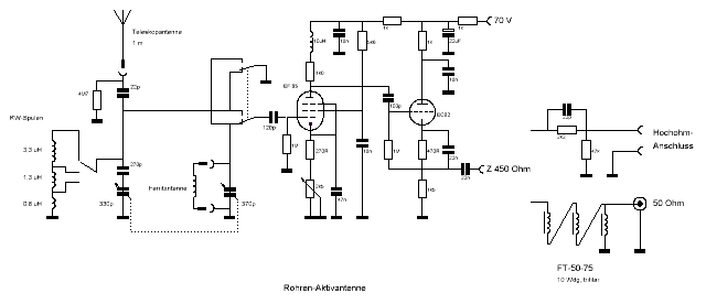 Schaltbild Aktivantenne