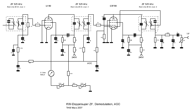 Schaltplan ZF,AGC, Demodulator