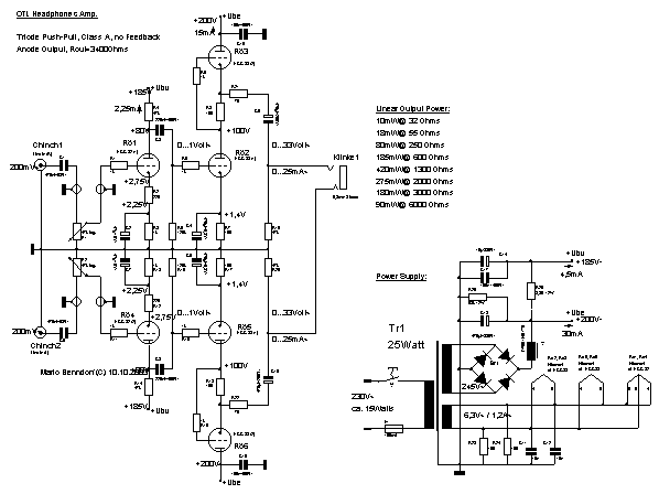 Schaltbild KH-Amp mit Pegelanzeige