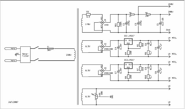 Schaltplan Netzteil