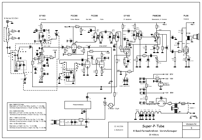 engültige Schaltung Super-p-tube