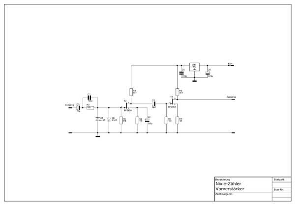 Schaltbild des Vorverstärkers