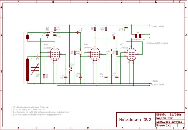 Schaltung des Raytheon-Audion