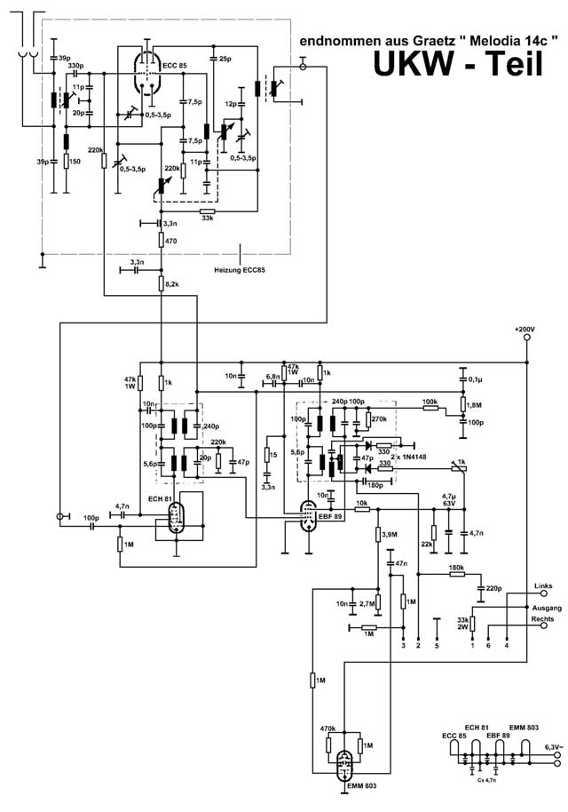 Original-Dchaltbild Melodia 14 c