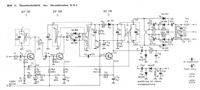 Schaltung des Dekoders