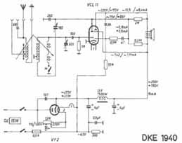 Deutscher Klein-Empfänger DKE 1940 ('Goebbels-Schnauze'), mit 
VCL11, VY2