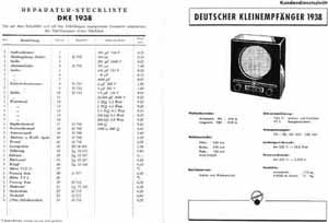 Kundendienstschrift zum DKE 1938 ('Goebbels-Schnauze')