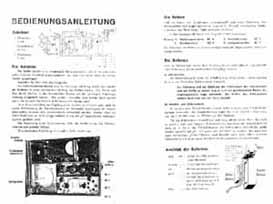 Bedienungsanleitung zum Deutschen Olympia-Koffer 1937 - Innenseite