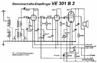 Volksempfänger VE 301 B2 (Batterie), mit 
KC1, KC1, KL1